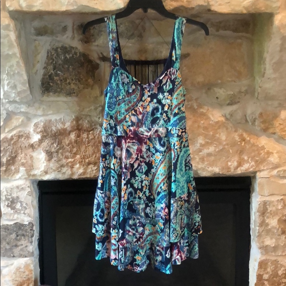Gorgeous free people vibrant mini dress